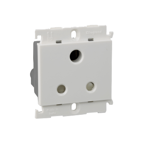 Legrand Mylinc 3 Pin 6A Energy Socket, 6755 51